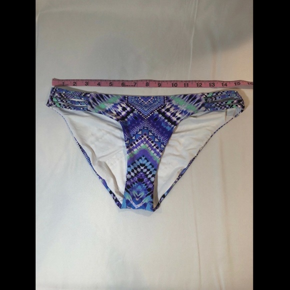 NEW Red Carter Hipster Bikini Bottom Berry Multi - Picture 3 of 8